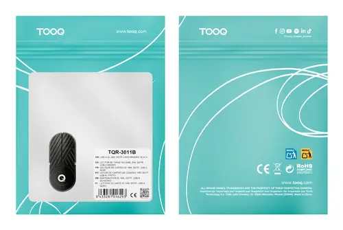 Lector Tarjetas Inteligentes, DNI Electrónico, USB-C, Negro - Imagen 7