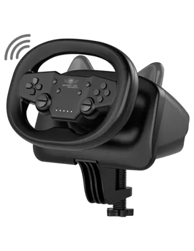 RACE WHEEL PRO AIR Negro Bluetooth/USB Volante Android, Nintendo Switch, PC, PlayStation 4, PlayStation 5, iOS