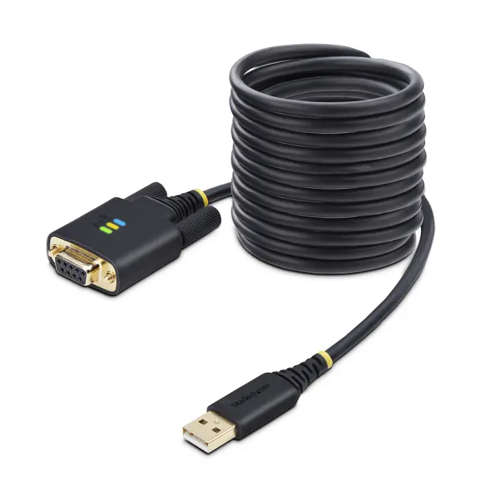 1P10FFCN-USB-SERIAL cable de serie Negro 3 m USB tipo A DB-9
