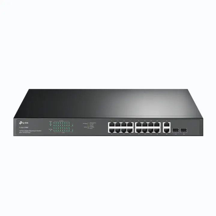 TL-SG1218MP switch No administrado Gigabit Ethernet (10/100/1000) Energía sobre Ethernet (PoE) 1U Negro