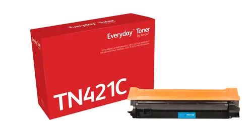 Everyday El tóner Everyday Cian de Xerox es compatible con Brother TN-421C, Capacidad estándar - Imagen 1