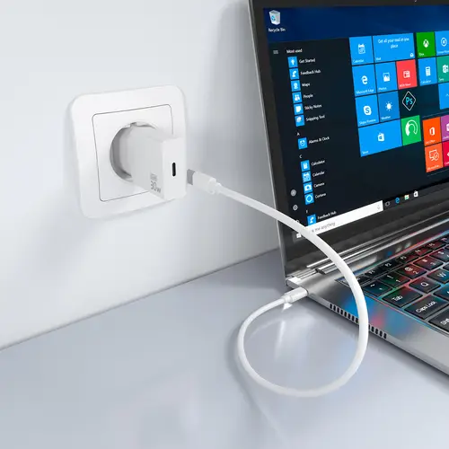 Cargador Ultra Delgado GaN 30W, 1xUSB-C PD3.0, Blanco - Imagen 5