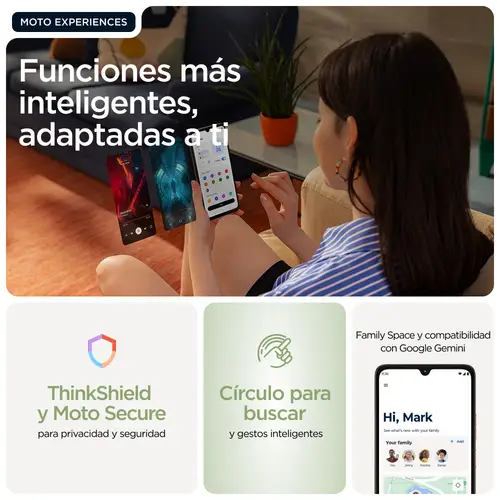 moto g06 17,5 cm (6.88") SIM doble Android 15 4G USB Tipo C 8 GB 256 GB 5200 mAh Verde - Imagen 18