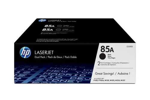 Pack de ahorro de 2 cartuchos de tóner original LaserJet 85A negro - Imagen 1