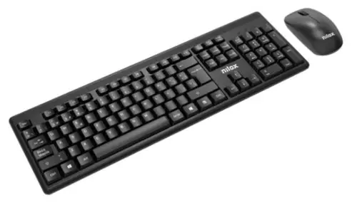 NXKMWE011 teclado Ratón incluido Oficina RF inalámbrico Español Negro - Imagen 2