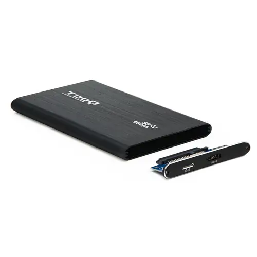 TQE-2529B caja para disco duro externo Carcasa de disco duro/SSD Negro 2.5" - Imagen 2