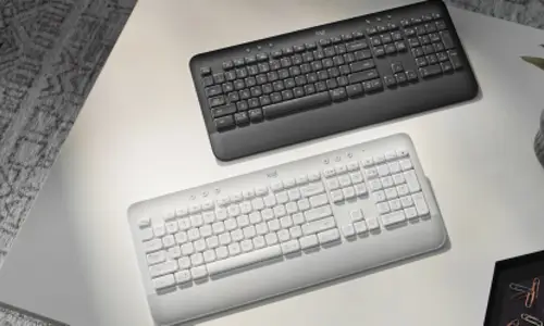 920-010917 teclado Oficina RF Wireless + Bluetooth QWERTY Español Grafito - Imagen 1