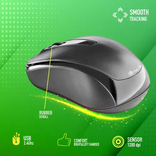 EASY GAMMA ratón Oficina Ambidextro RF inalámbrico Óptico 1200 DPI - Imagen 4