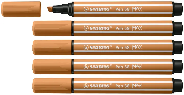 Pen 68 MAX rotulador Marrón 5 pieza(s)
