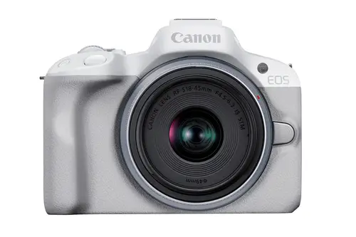 EOS R50, White + RF-S 18-45mm F4.5-6.3 IS STM Kit MILC 24,2 MP CMOS 6000 x 4000 Pixeles Blanco - Imagen 7
