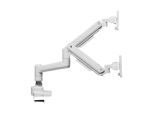 Soporte de escritorio para monitor doble de 17«-35», blanco - Imagen 2