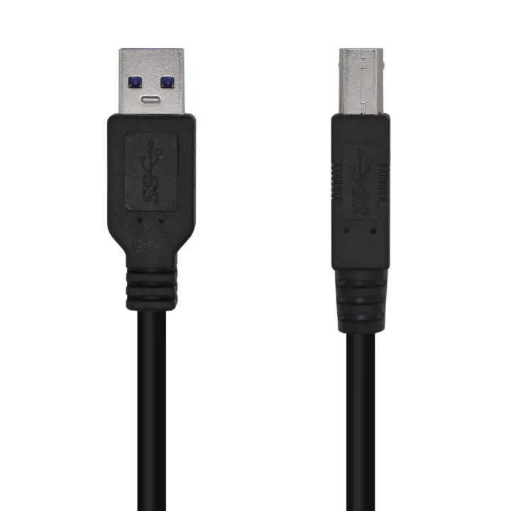 Cable USB 3.0 Impresora Tipo A/M-B/M, Negro, 2.0m