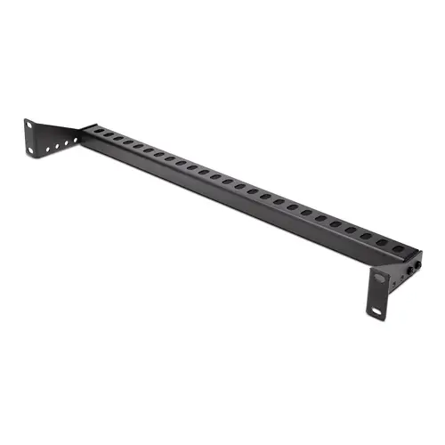 Barra 1U de Amarre Horizontal para Gestión de Cables en Rack - para Racks de 19" - Profundidad Ajustable - Guía Horizontal para Paneles de Parcheo / Switches / PDUs - Imagen 2