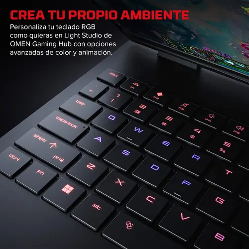 HyperX OMEN 15 inch Gaming Laptop PC 15-ga0004ns Intel® Core i7 i7-14650HX 38,9 cm (15.3") 2K 24 GB DDR5-SDRAM NVIDIA GeForce RTX 5060 Wi-Fi 6 (802.11ax) FreeDOS Negro - Imagen 9