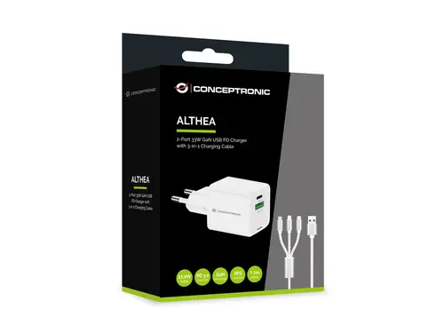 ALTHEA16W cargador de dispositivo móvil Universal Blanco Corriente alterna Carga rápida Interior - Imagen 3