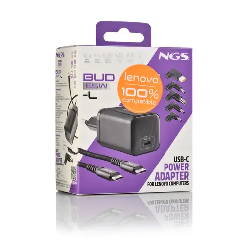 BUD 65W-L Universal Negro Corriente alterna Carga rápida Interior - Imagen 13