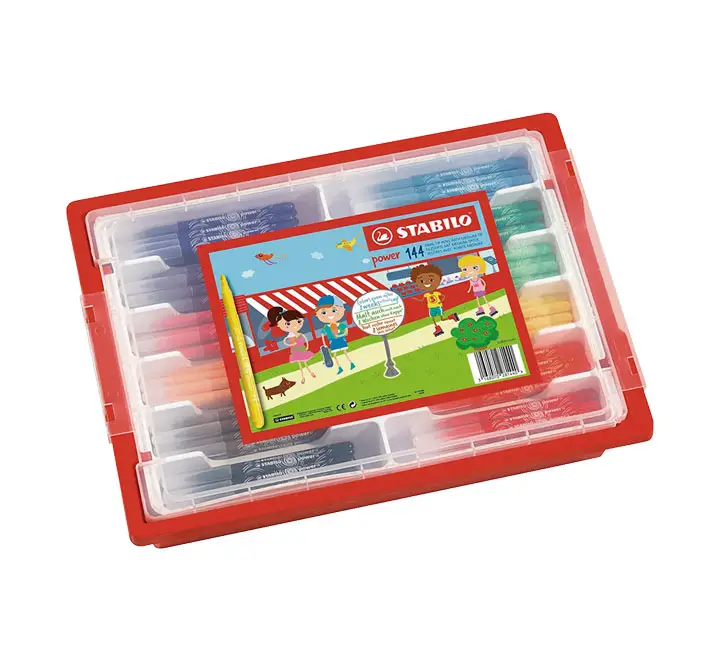 SCHOOLPACK 144 ROT. STABILO POWER F028144N STDO. - Imagen 1