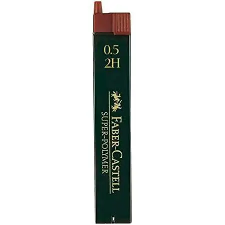 FABER CASTELL ESTUCHE DE 12 MINAS 0,5MM 2H EN BLISTER