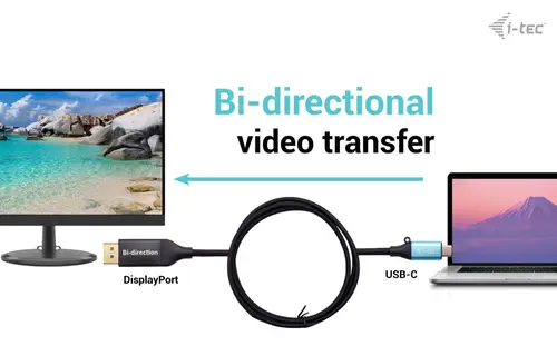 USB-C DisplayPort Bi-Directional Cable Adapter 8K/30Hz 150cm - Imagen 3