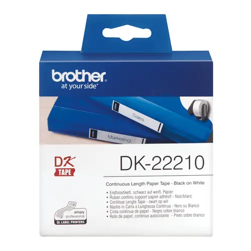 DK-22210 cinta para impresora de etiquetas Negro sobre blanco - Imagen 2