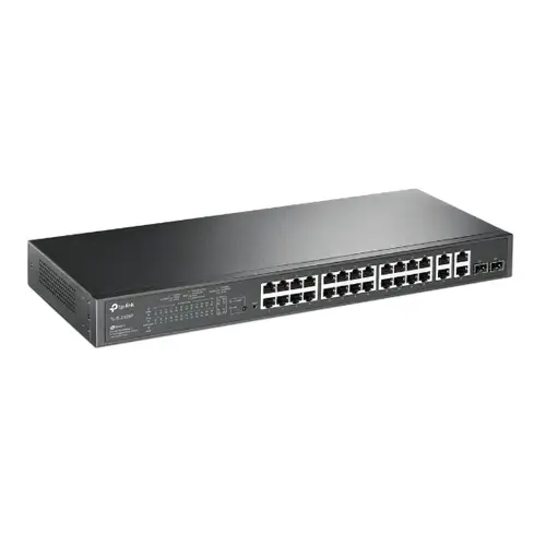 JetStream TL-SL2428P switch Gestionado L2 Fast Ethernet (10/100) Energía sobre Ethernet (PoE) 1U Negro - Imagen 2