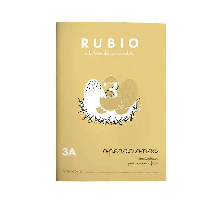 CUADERNO RUBIO A5 OPERAC.y PROBLEMAS  3A - Pack de 10 unidades