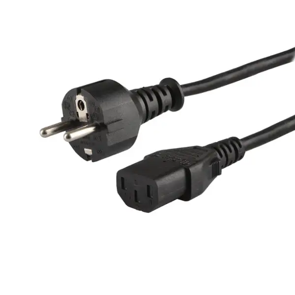 CL-89 cable de transmisión Negro 1,2 m IEC C13 IEC Type E (3.4 mm, 3.1 mm)
