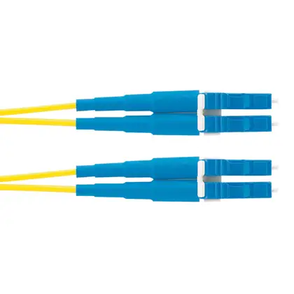 2m OS2 LC Duplex Cable de fibra óptica e InfiniBand Amarillo
