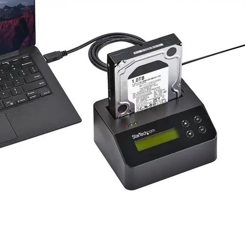 Borrador Autónomo USB 3.0 de 1 Bahía para Discos Duros o SSDs - USB 3.0 a SATA II (3 Gbps) - TAA - 9 Modos de Borrado - Pantalla LCD - Sanitizador - Puerto DB-9 de Impresora - Imagen 3