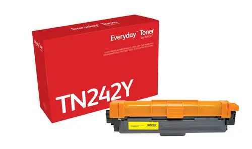 Everyday El tóner Everyday Amarillo de Xerox es compatible con Brother TN242Y, Capacidad estándar - Imagen 1