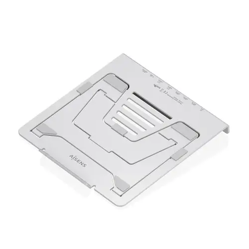 Soporte de Sobremesa Ajustable para Portatil / Tablet con USB-C Docking 7 en 1, Gris - Imagen 3