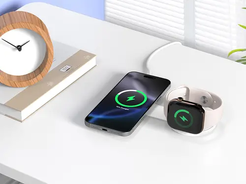 GORGON04W cargador de dispositivo móvil Smartphone, Reloj inteligente Blanco Corriente alterna Cargador inalámbrico Interior - Imagen 3