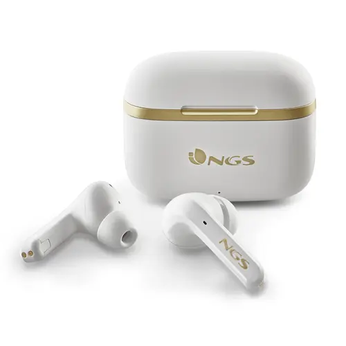ARTICA TROPHY Auriculares Inalámbrico Dentro de oído Llamadas/Música USB Tipo C Bluetooth Oro, Blanco - Imagen 2