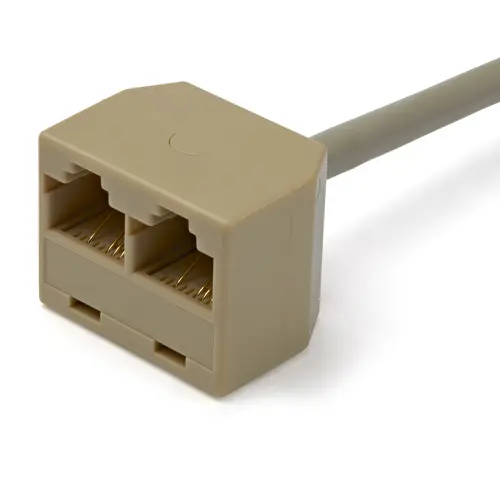 Cable Adaptador Divisor Splitter RJ45 2 a 1 - Hembra a Macho - Divisor Splitter para Cable de Red Ethernet RJ45 - Imagen 2