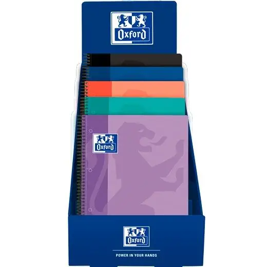 OXFORD CUADERNO EUROPEANBOOK 1 SCHOOL CLASSIC  80H A4+ 5X5 TAPA PLÁSTICO C/SURTIDOS EXP. 25 UD