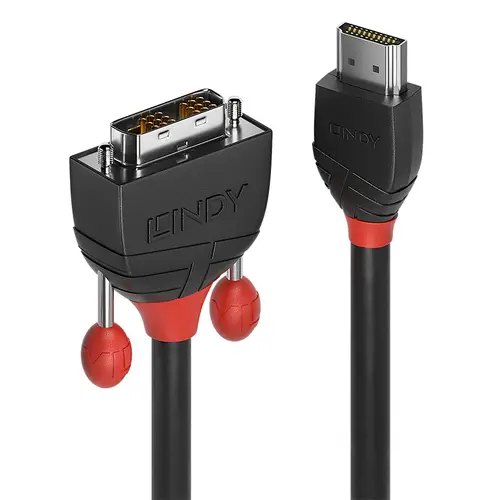 36272 adaptador de cable de vídeo 2 m HDMI tipo A (Estándar) DVI-D Negro - Imagen 1