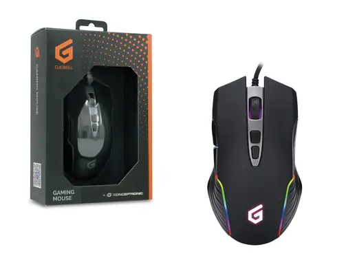 DJEBBEL ratón Juego USB tipo A Óptico 7200 DPI - Imagen 2