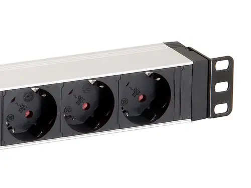 333293 unidad de distribución de energía (PDU) 8 salidas AC 1U Negro, Plata - Imagen 4