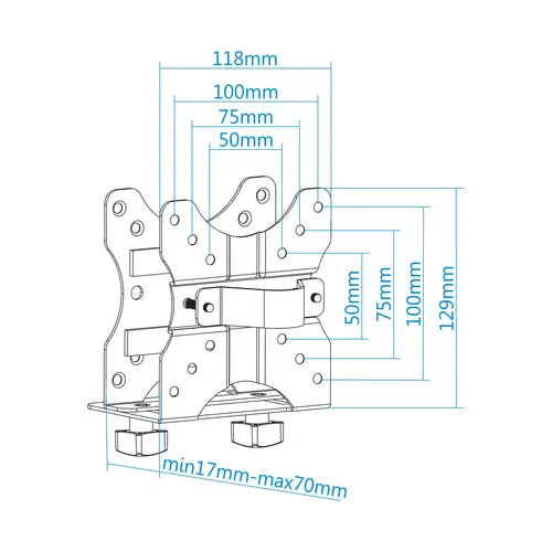 TCCH0001-B soporte y montura para estación de trabajo/PC todo en uno 5 kg Negro - Imagen 11