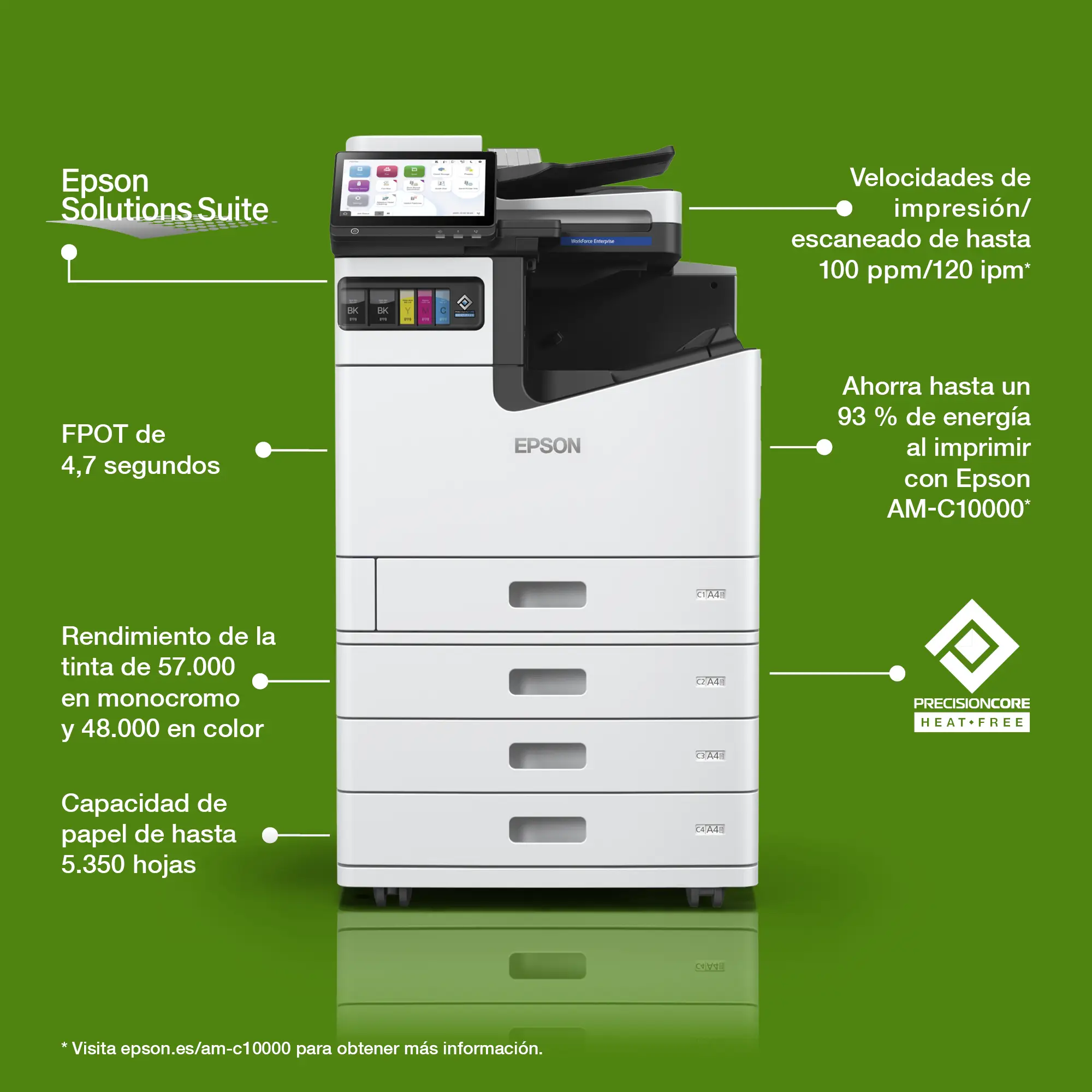Impresora multifunción WorkForce Enterprise AM-C10000 A3 color, 100 ppm