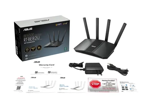 RT-BE82U BE6500 router inalámbrico 2.5 Gigabit Ethernet Doble banda (2,4 GHz / 5 GHz) Negro - Imagen 12