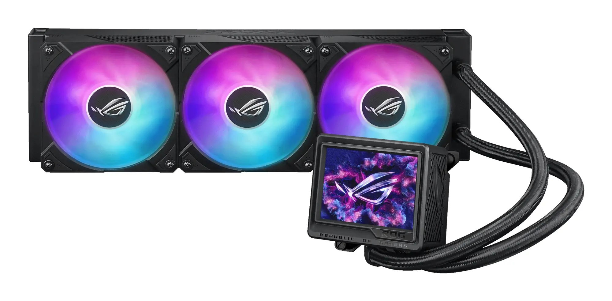 ROG Ryujin III 360 ARGB Extreme Carcasa del ordenador Sistema de refrigeración líquida todo en uno 12 cm Negro