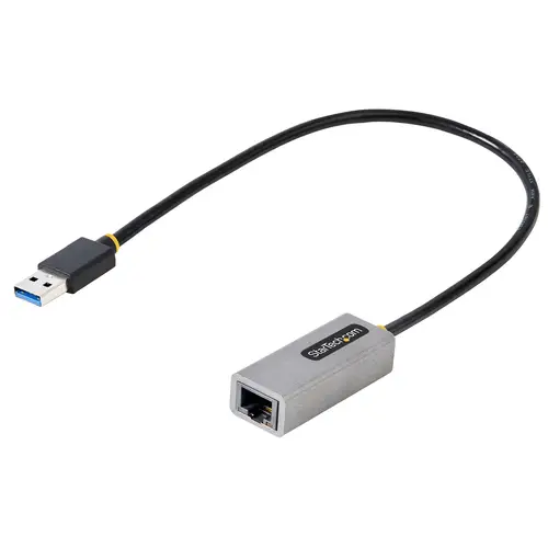 Adaptador USB 3.0 a Ethernet Gigabit de 10/100/1000 para Portátiles - con Cable Incorporado de 30cm - Adaptador USB a RJ45 - Adaptador Externo de Red LAN - sin Controladores - Imagen 1