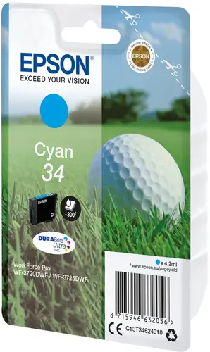 Golf ball Singlepack Cyan 34 DURABrite Ultra Ink - Imagen 2