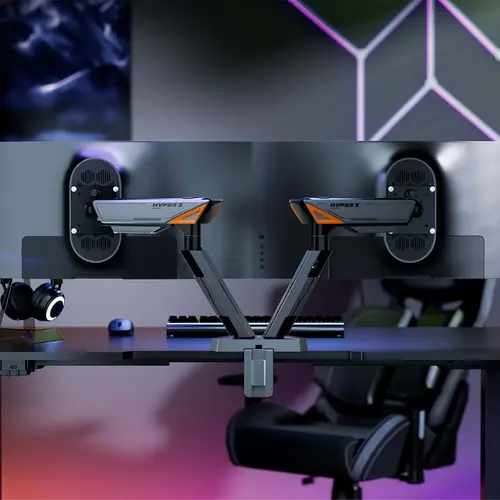 DT38TSRRGB-349 soporte para monitor 96,5 cm (38") Escritorio Negro, Blanco - Imagen 5