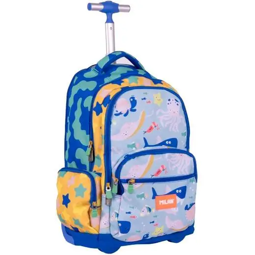 MILAN MOCHILA CON RUEDAS 6 CREMALLERAS 25L  SERIE ESPECIAL BLUE ODYSSEY