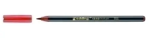 ROTUL.EDDING 1340 BRUSHPEN ROJO - Pack de 10 unidades