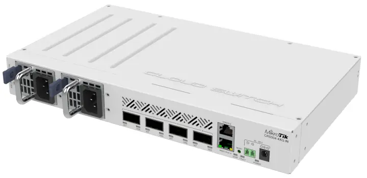 CRS504-4XQ-IN switch Gestionado Fast Ethernet (10/100) Energía sobre Ethernet (PoE) Blanco