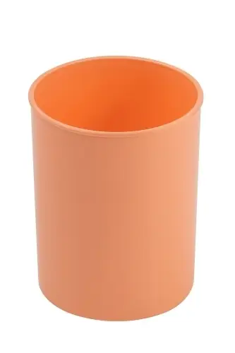 CUBILETE FAIBO PLASTICO PASTEL NARANJA