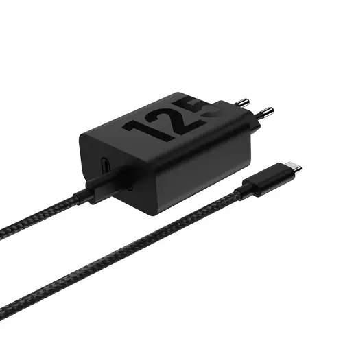 TurboPower 125W Duo Charger Universal Negro Corriente alterna Carga rápida Interior - Imagen 1